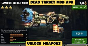 Dead Target Mod APK Latest Version(Unlimited Money+Diamonds) 4