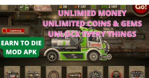 Earn to Die Mod Apk Unlimited Money & Gems  Unlock Levels 3