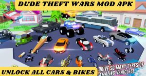 Dude Theft Wars Mod Apk Unlock All Character Unlimited Money 4
