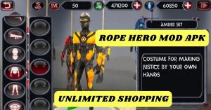 Rope Hero Vice Town Mod Apk Unlimited Gems Free Shopping 3