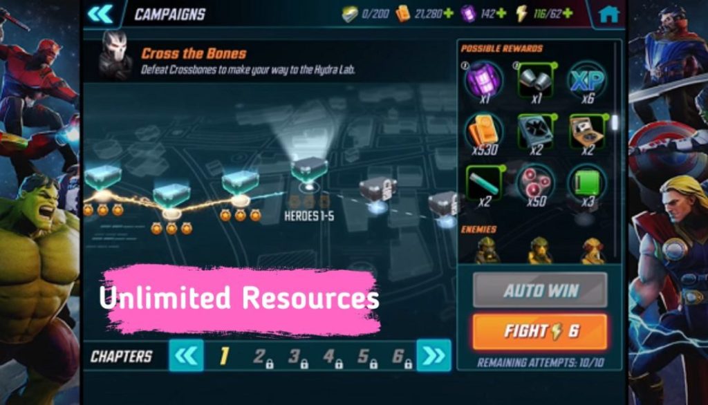 Marvel Strike Force Mod Apk Unlimited Resources
